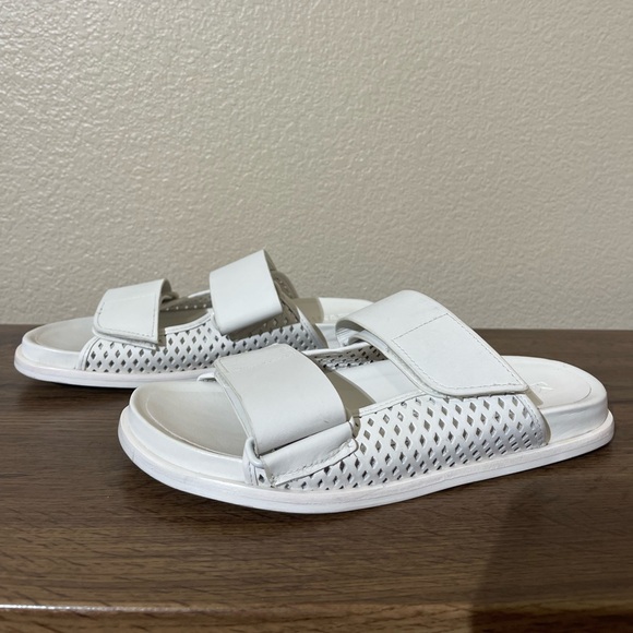 MERCEDES CASTILLO White Slide Sandals - Picture 1 of 9